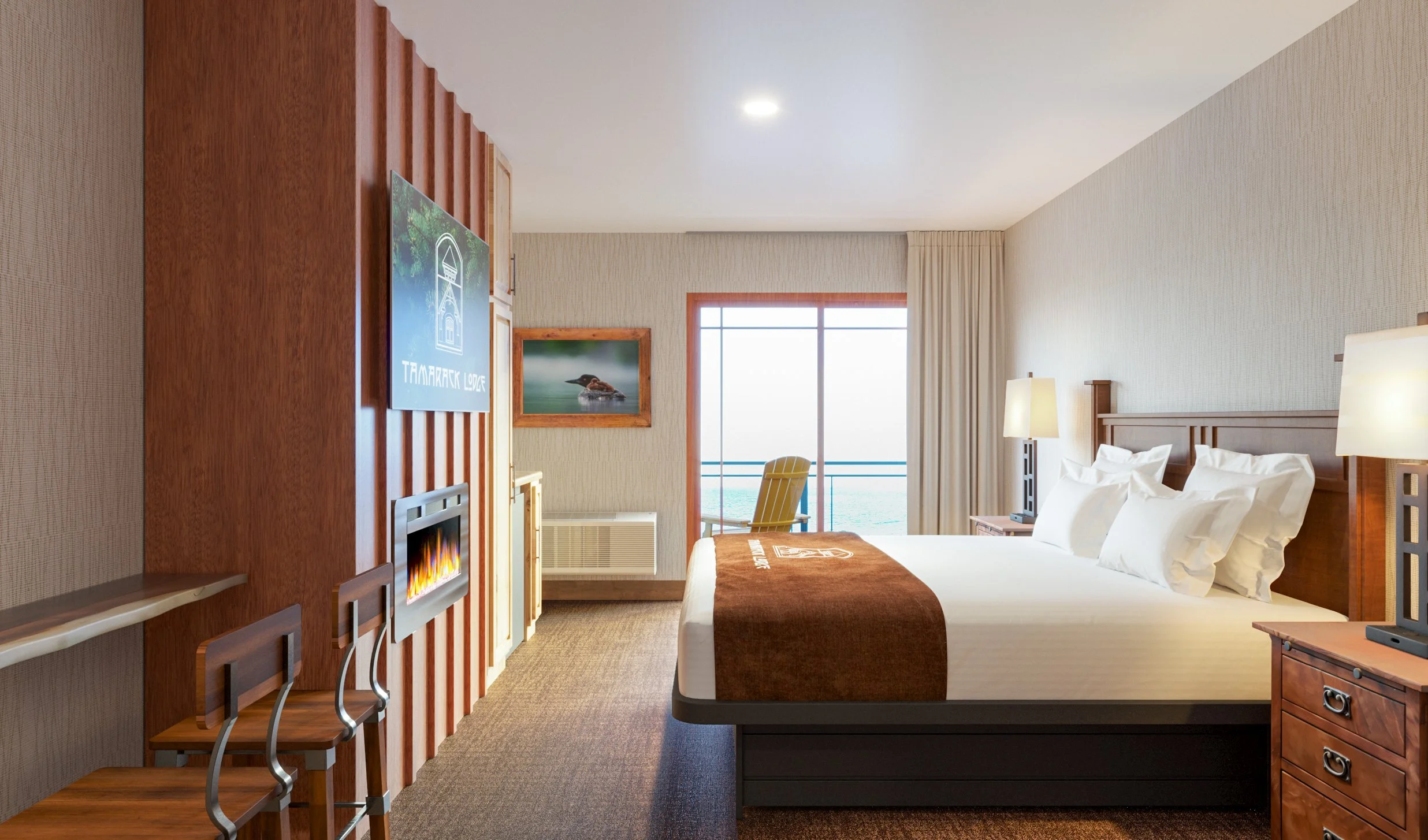 Lakeview Balcony King Room