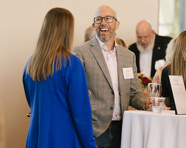 candid photo of people laughing