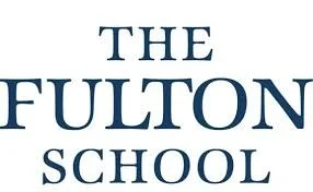 The logo of The Fulton School, with the school name in blue text.