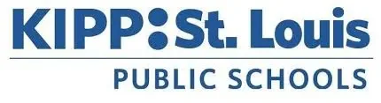 KIPP St. Louis Public Schools logo with blue text on white background.