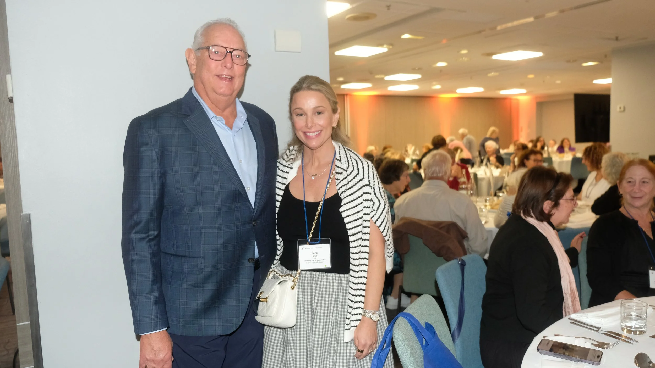 Dana Pauly and  her father, Richard Wolf, from the United States.