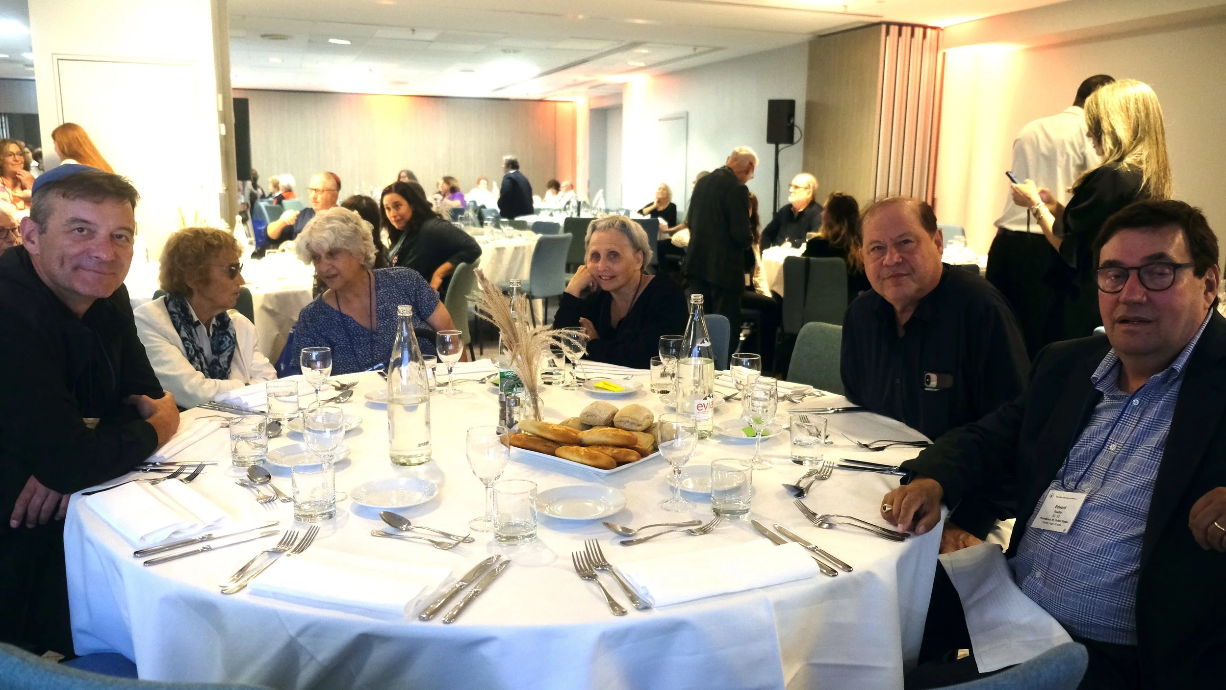 From the left, Luc Albinski from South Africa and his mother, Wanda Albinska, from Poland. 