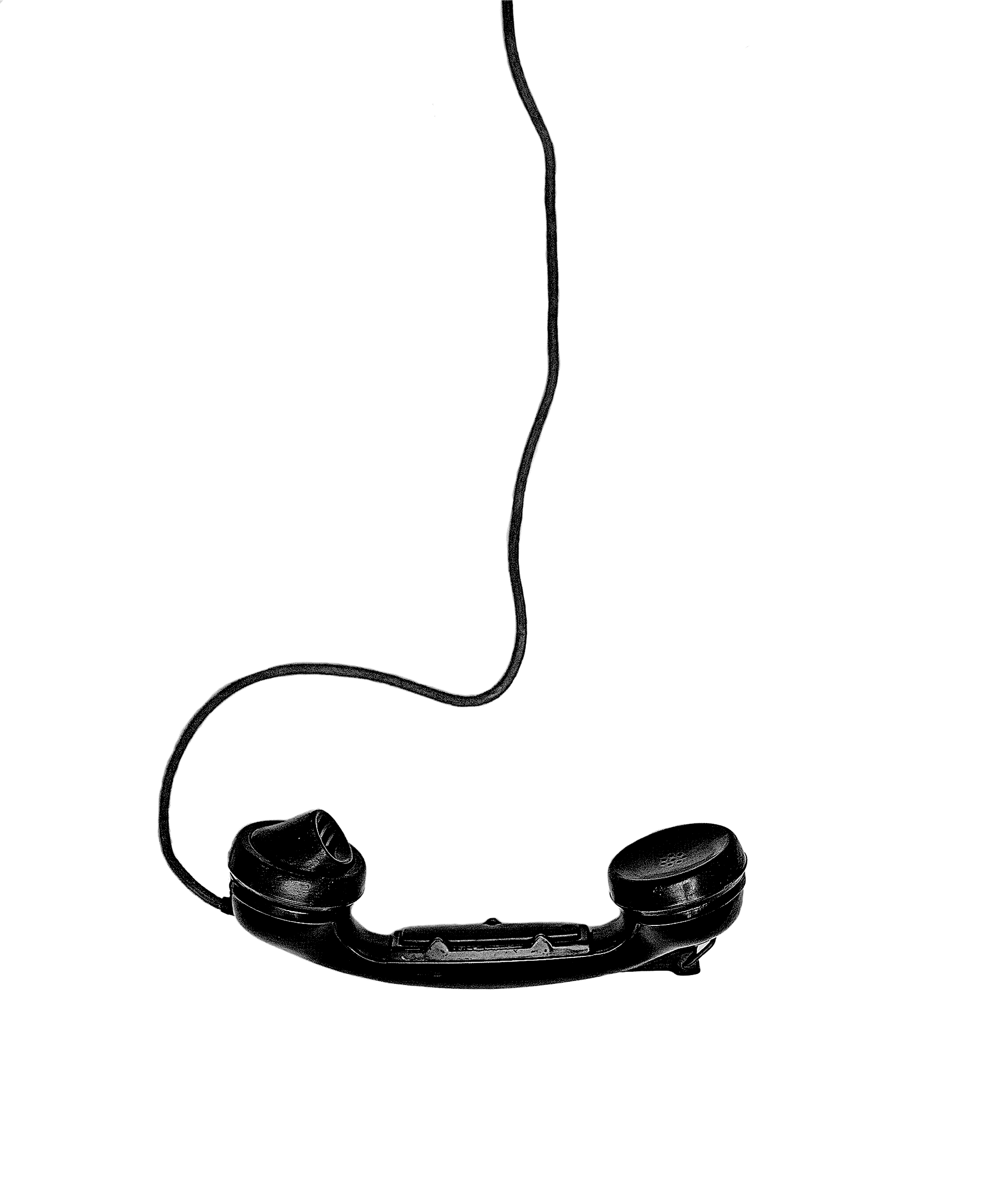 Black wired earphones with in-ear buds, placed on a white background.