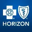 Horizon logo with pharmacy and medical shield icons