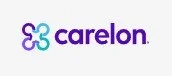 Carelon logo with stylized purple and teal icon and the word 'carelon' in purple.