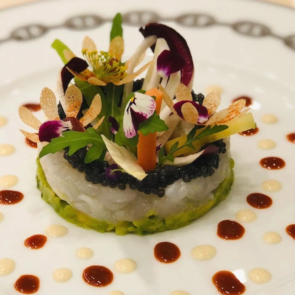 Langoustine salad, avocado, oscietracaviar