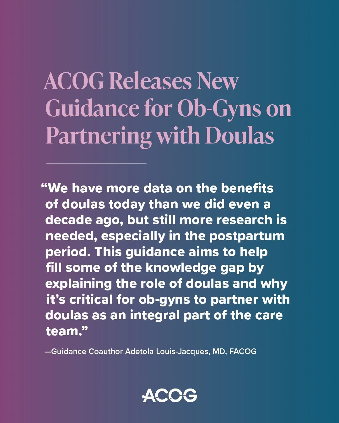 ACOG’s new guidance on doulas and what it means for your hospital birth