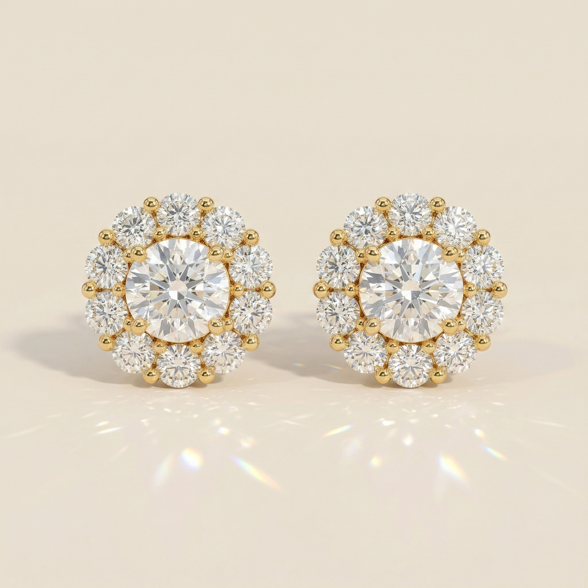 Puces Margerite - Or jaune