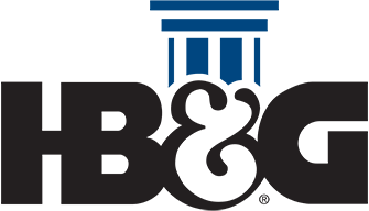 HBO & G logo with a black ampersand, blue and black text.