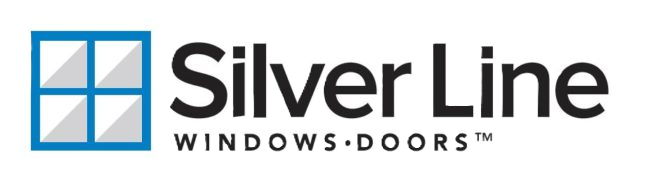 Silver Line Windows and Doors logo with a stylized blue window icon to the left of the company name.
