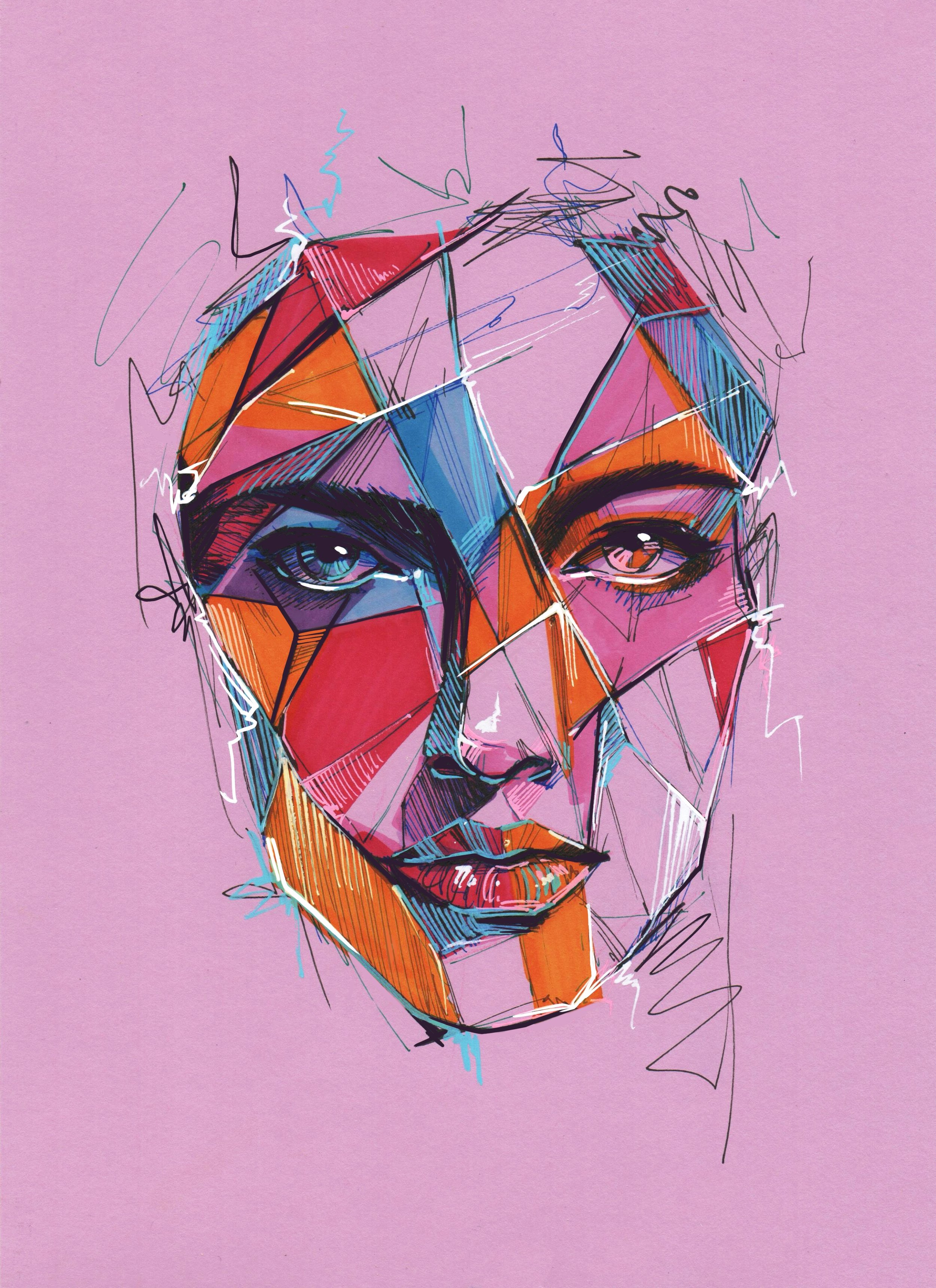 Fractured 21x30cm ink and acrylic on paper 2025 by VELLY.jpg.jpg