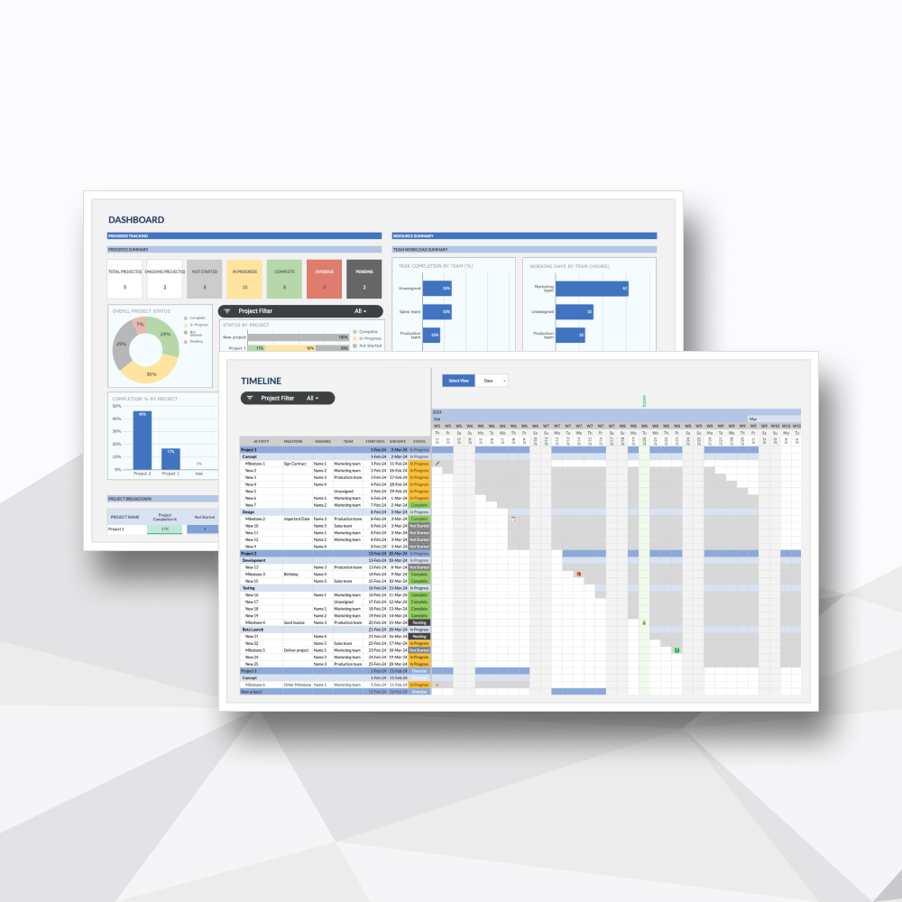 Portfolio Manager: Multi-Project Tracking Dashboard
