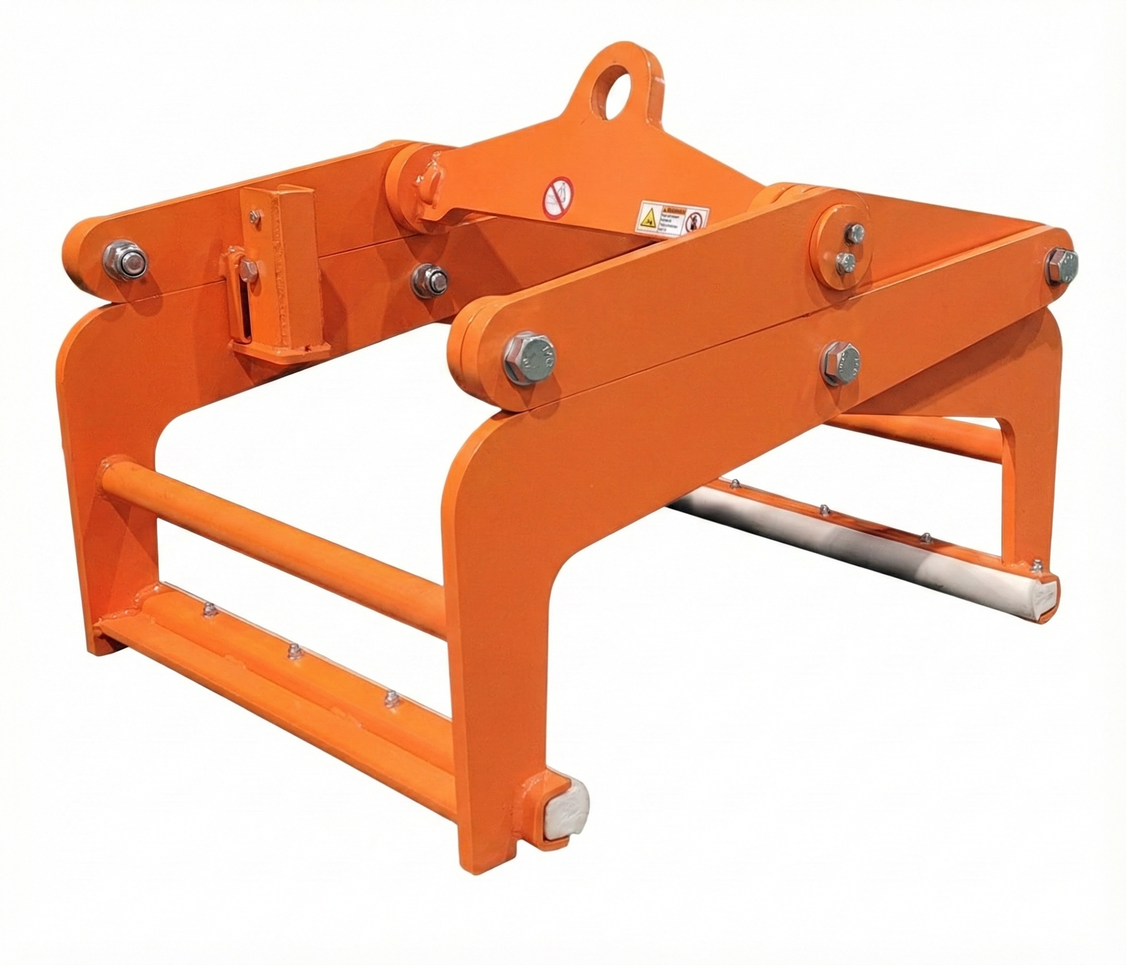 1567 Ecology Block Clamp white background 3quarter view and available for rent from CraneGear
