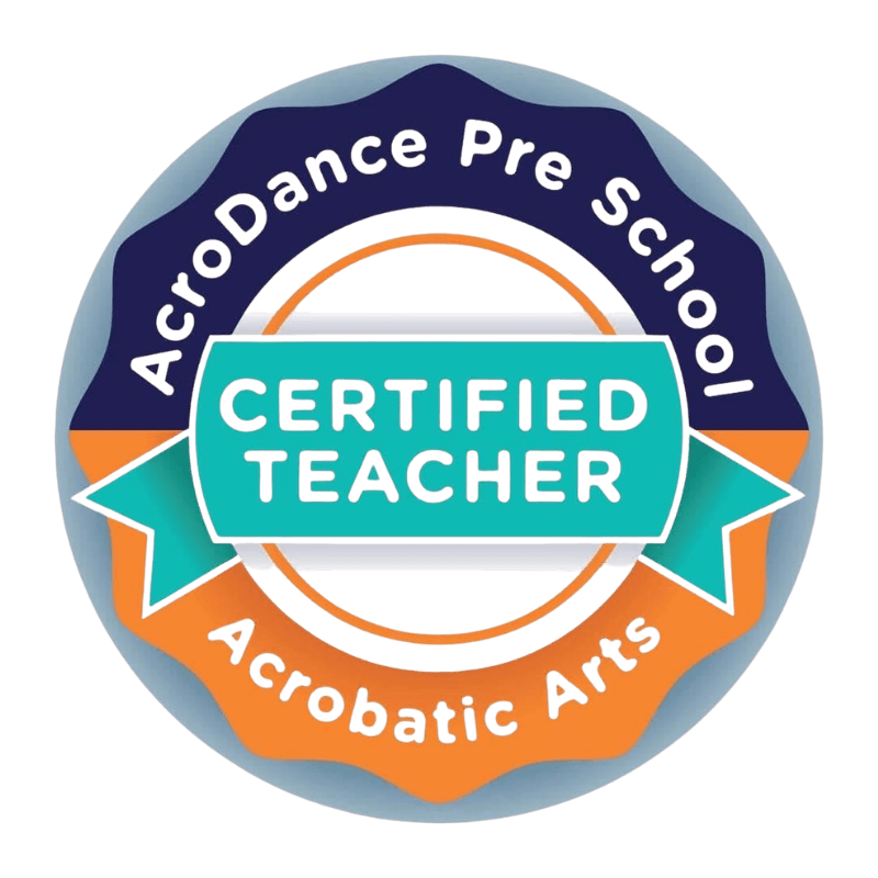 AcroDance Pre School Acrobatic arts Certified Teacher Badge