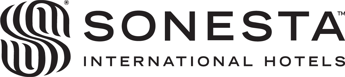 Sonesta International Hotels logo featuring three stylized, curved vertical lines and the text 'Sonesta International Hotels'.
