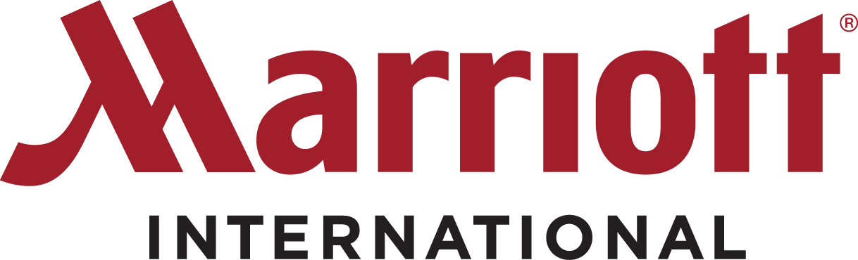 The logo of Marriott International in maroon and black colors.