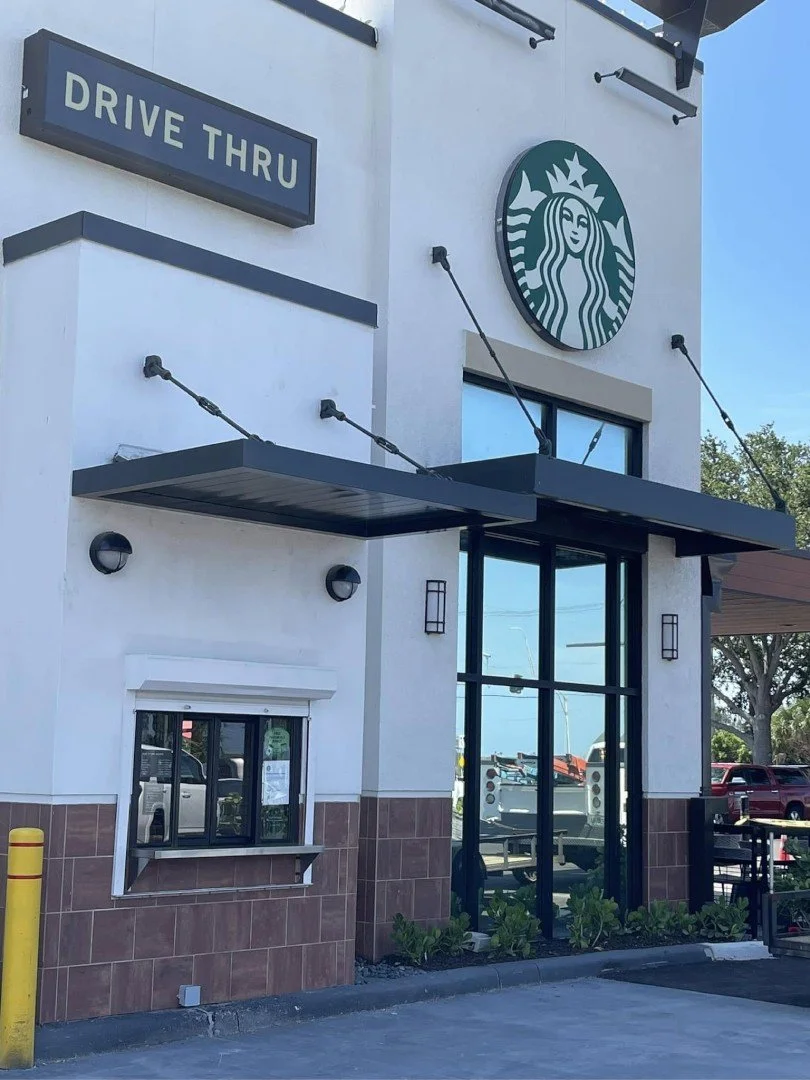 Starbucks drivethrough rain canopy II