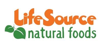 LifSource Natural Foods logo with green leaves.