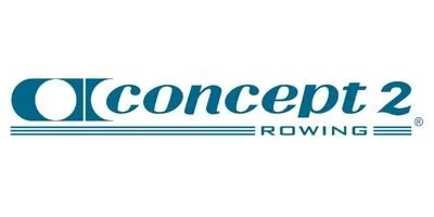 Concept 2 Rowing logo with stylized text and a circular symbol