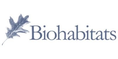 Logo with a leaf and the word 'Biohabitats'.