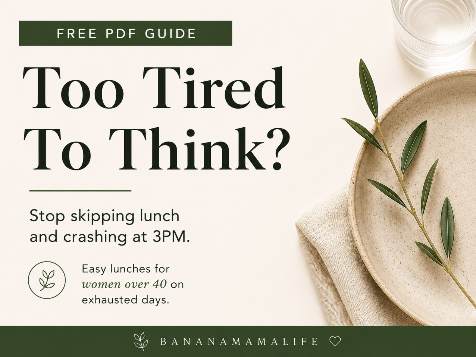 Too Tired To Think? Stop Skipping Lunch and Crashing at 3PM.