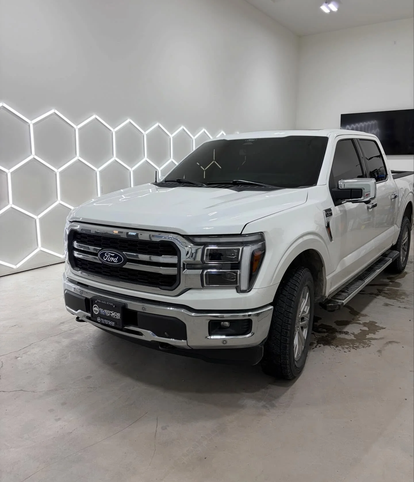 Another window delete on this new F150. 5% on all doors and rear glass with a 40% windshield.