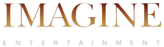 The word 'IMAGINE' in large, gradient-colored letters with the word 'ENTERTAINMENT' in smaller white letters beneath it.