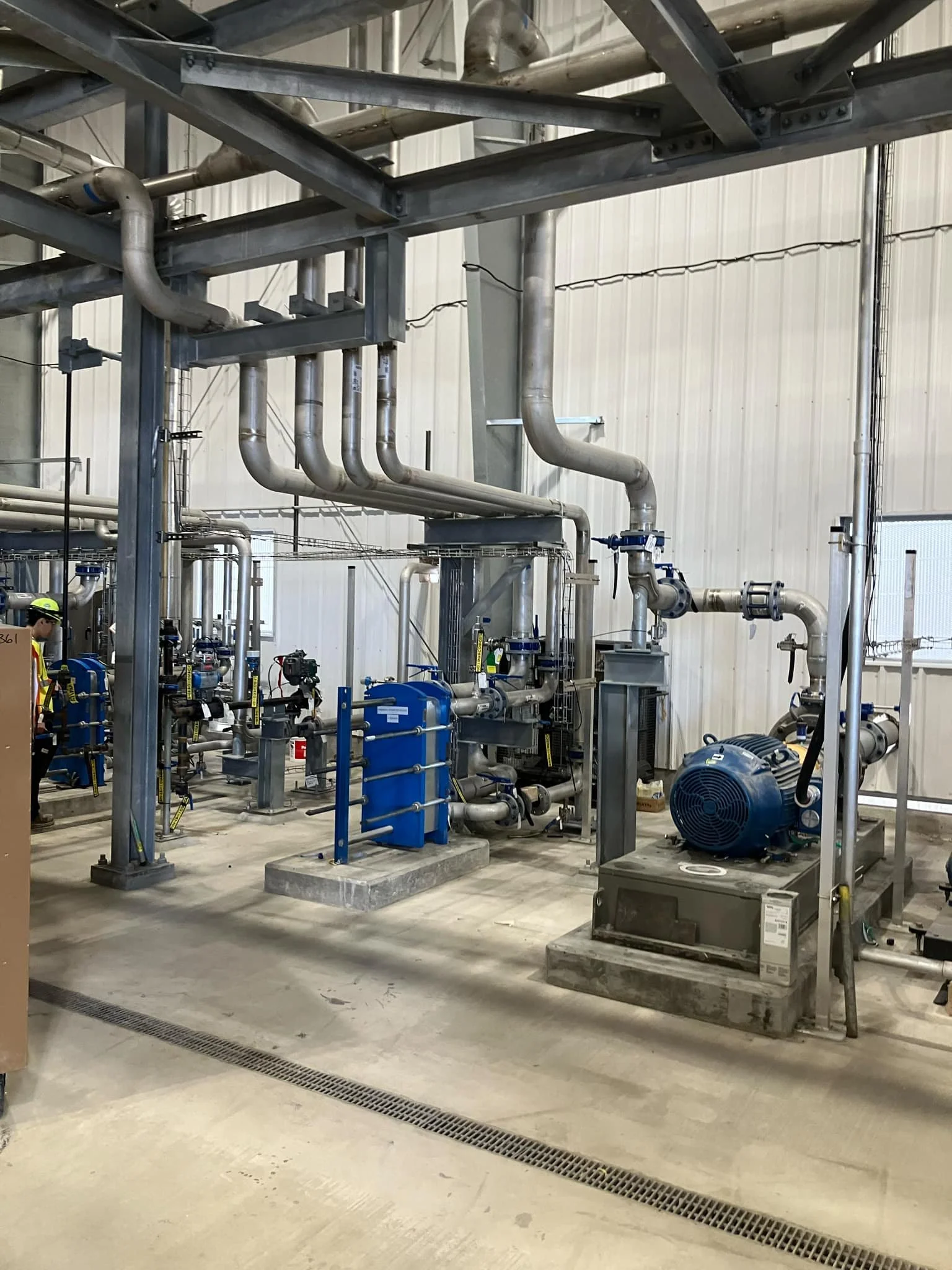 Industrial piping installation heat exchangers commercial facility Minneapolis KO Mechanical