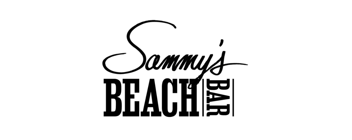 The Sammy’s Beach logo featuring the brand name ‘Sammy’s’ in a clean, handwritten script wordmark with an apostrophe, displayed in black