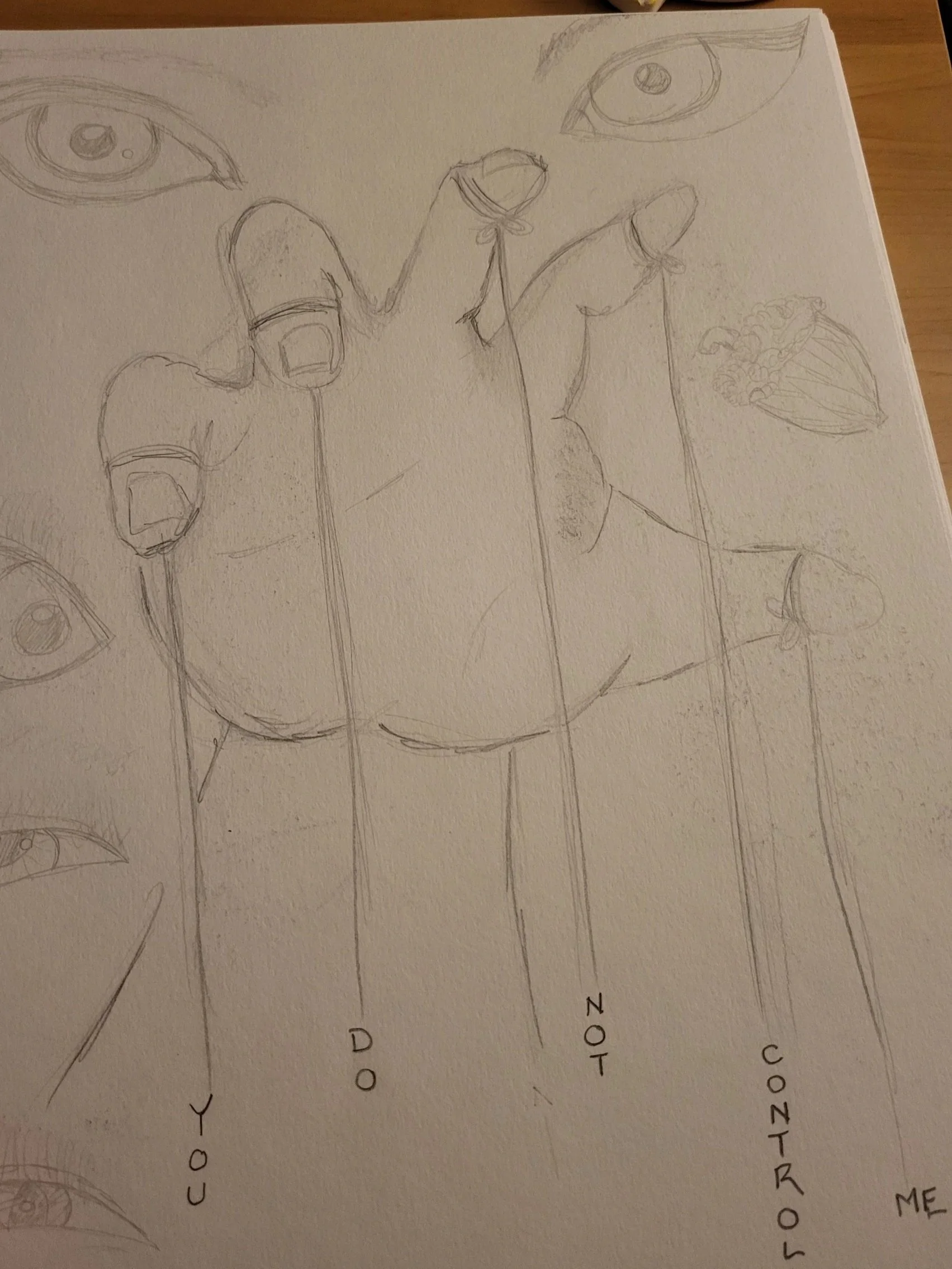 Proud of this hand, and his eyes LOL