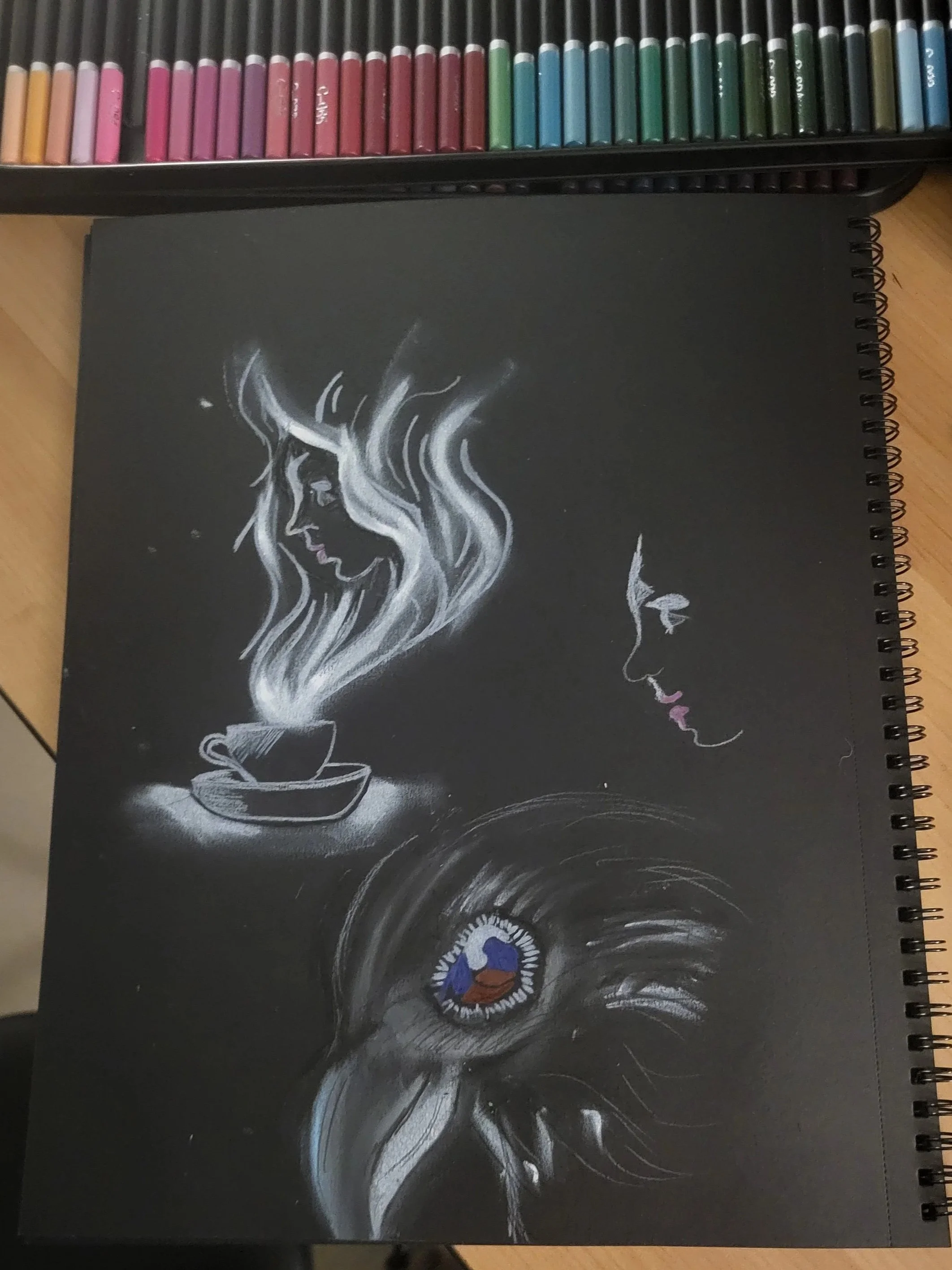 First time with oil pastels!! 