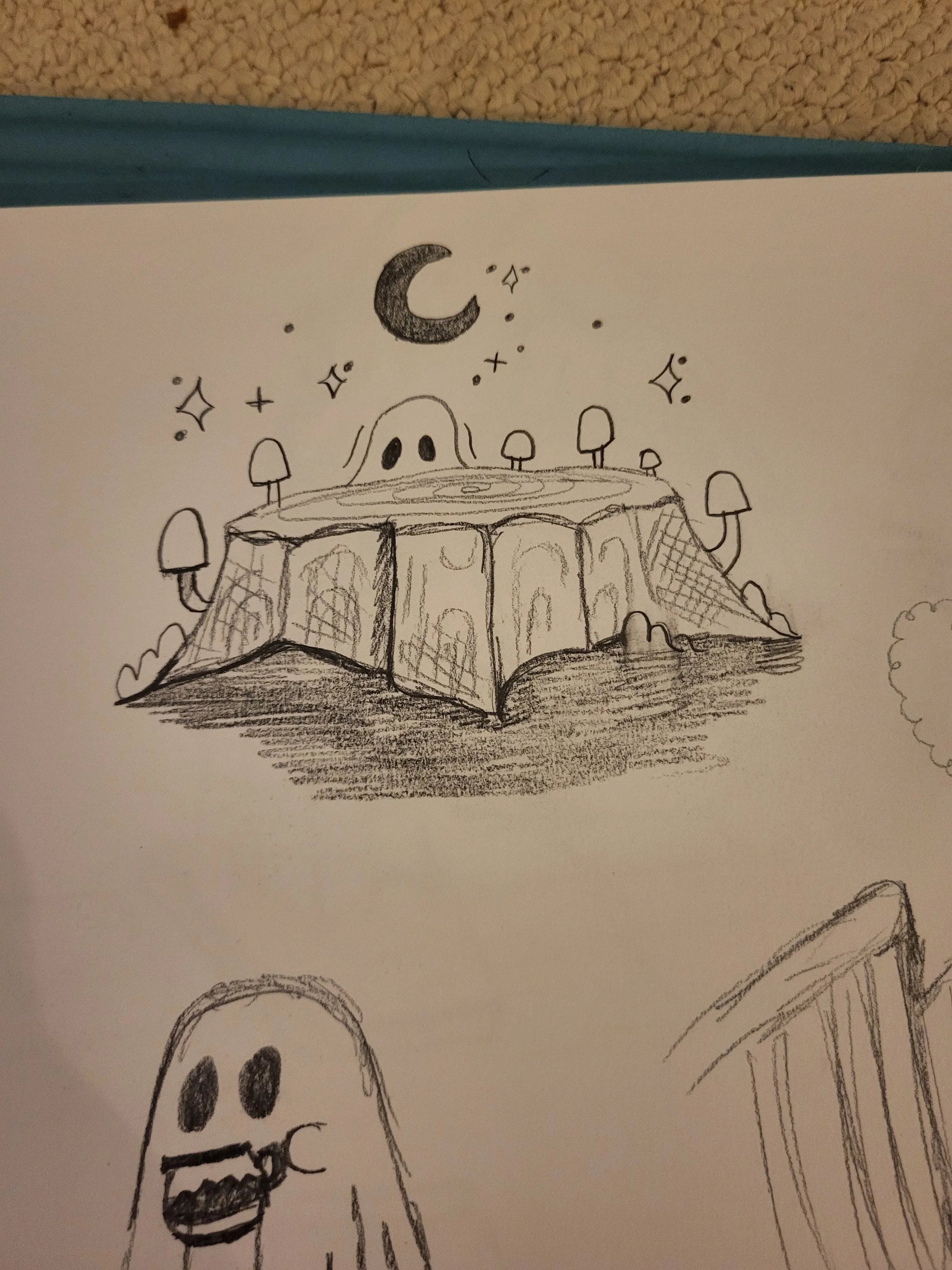 Mushrooms and ghosts...these are a few of my favorite things! 