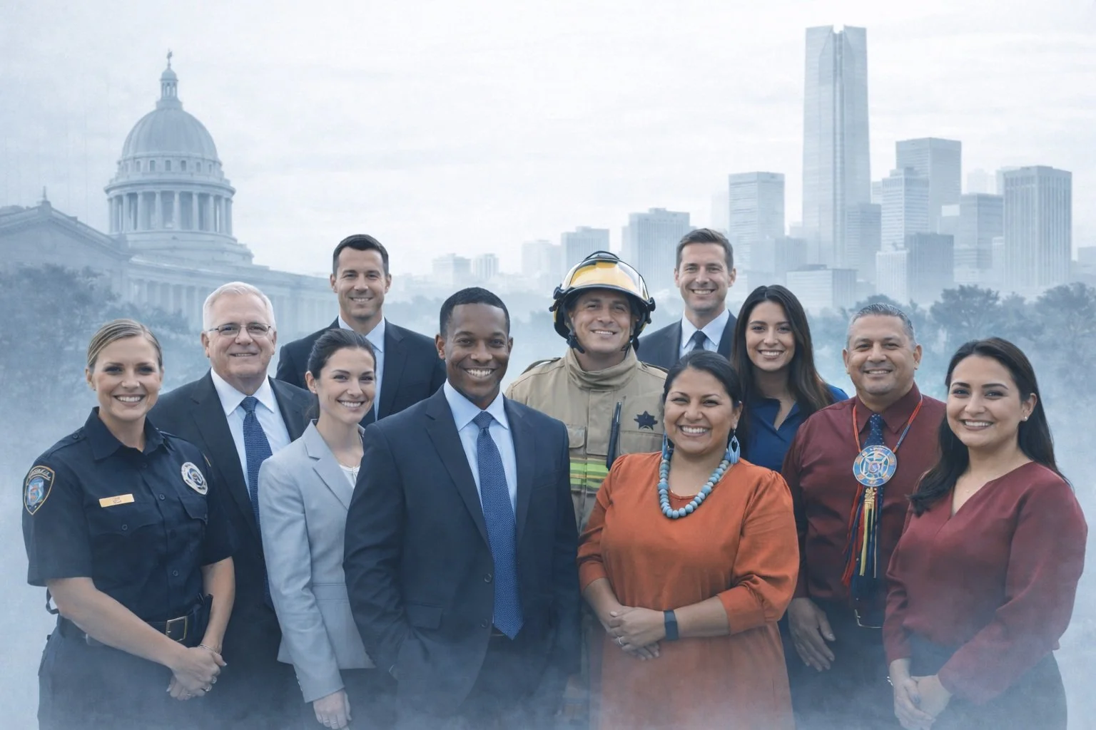 Public administrators stand together