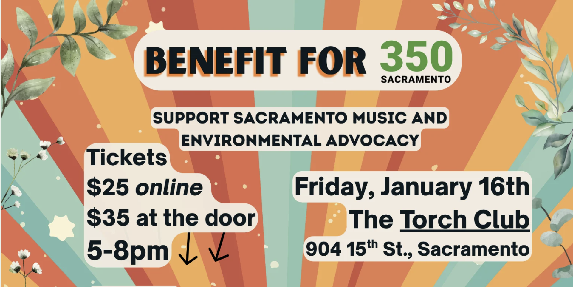 Benefit for 350 Sacramento