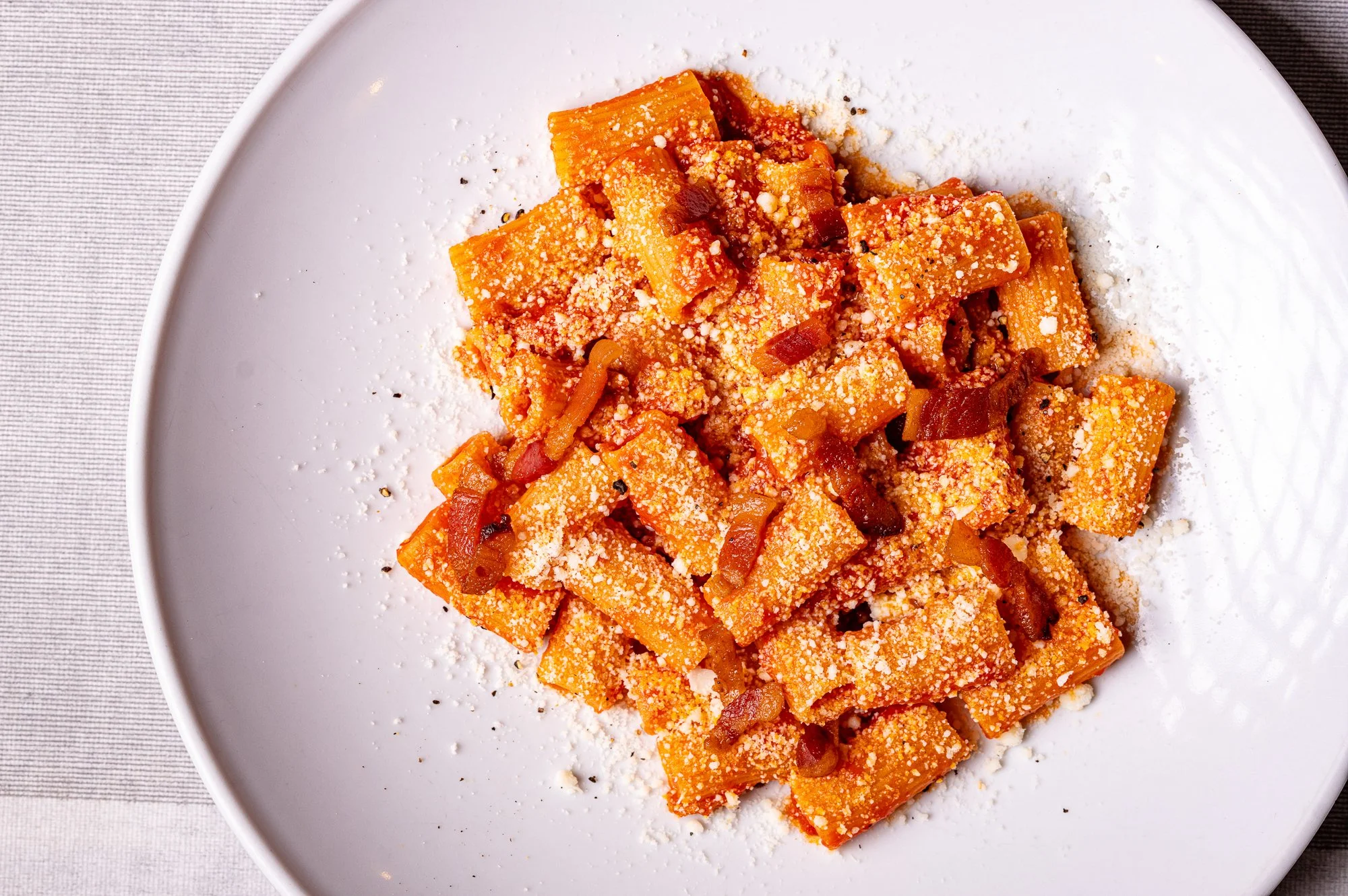 Rigatoni all'amatriciana.