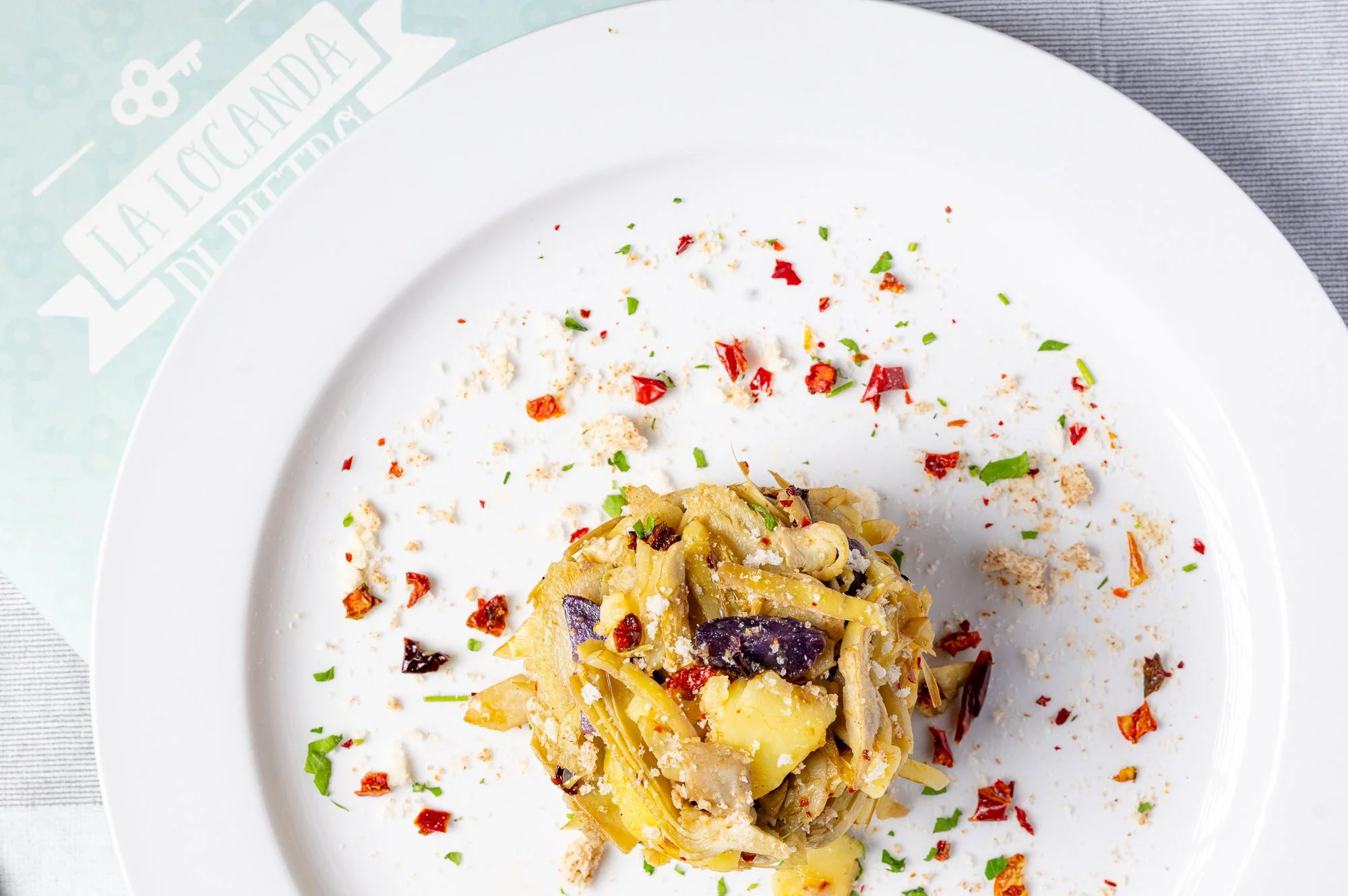 Timballo di carciofi e patate.