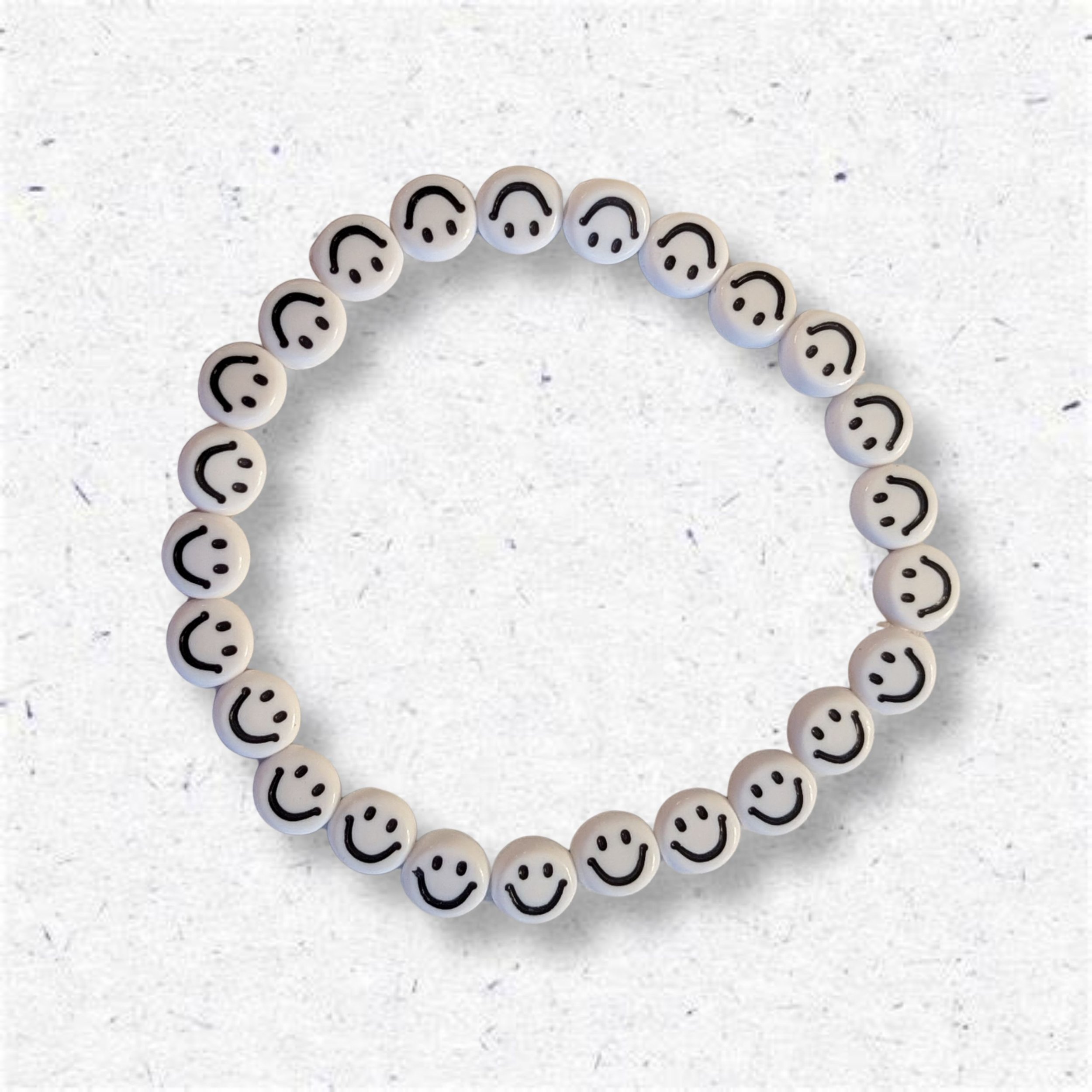 White Smiley Bracelet