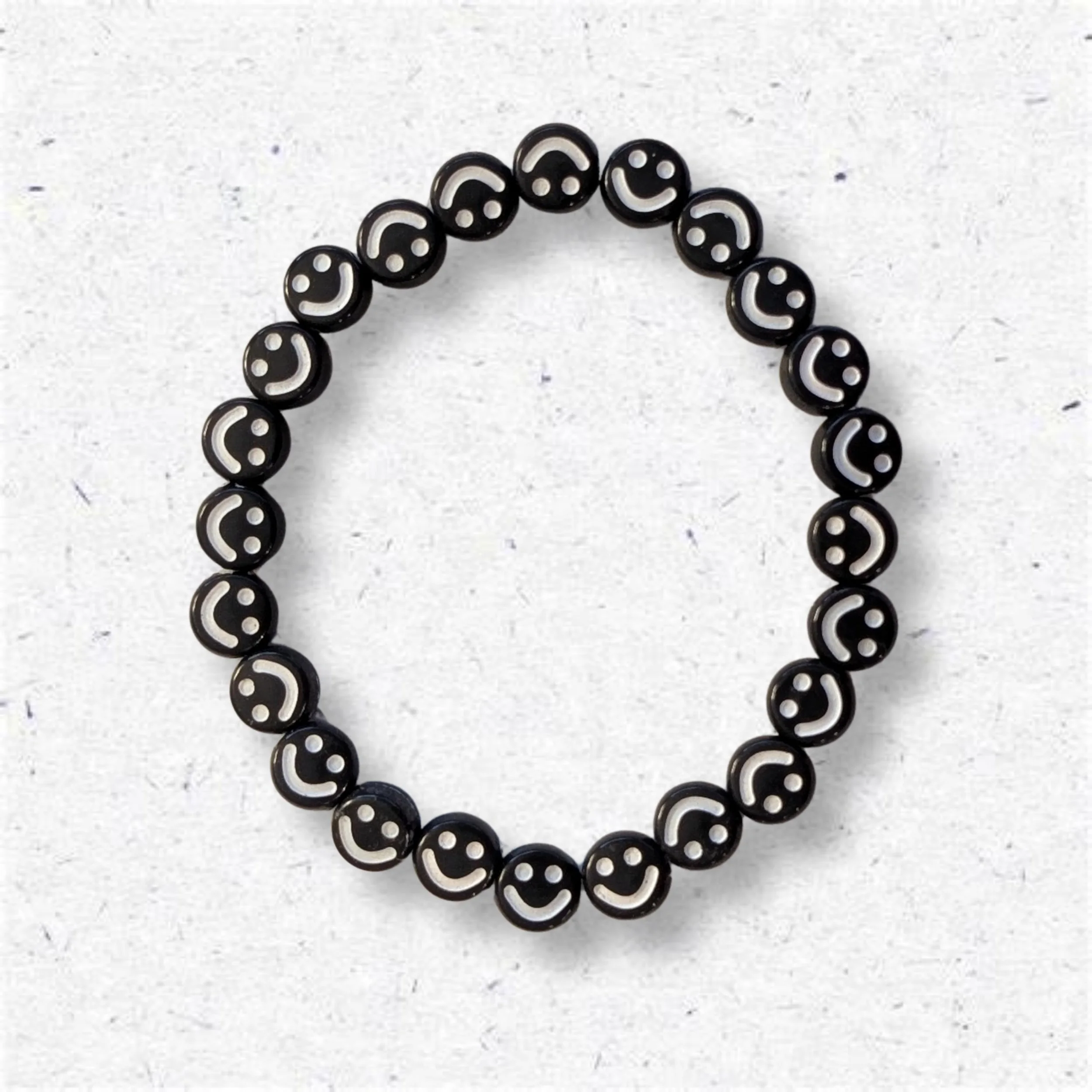 Black Smiley Bracelet