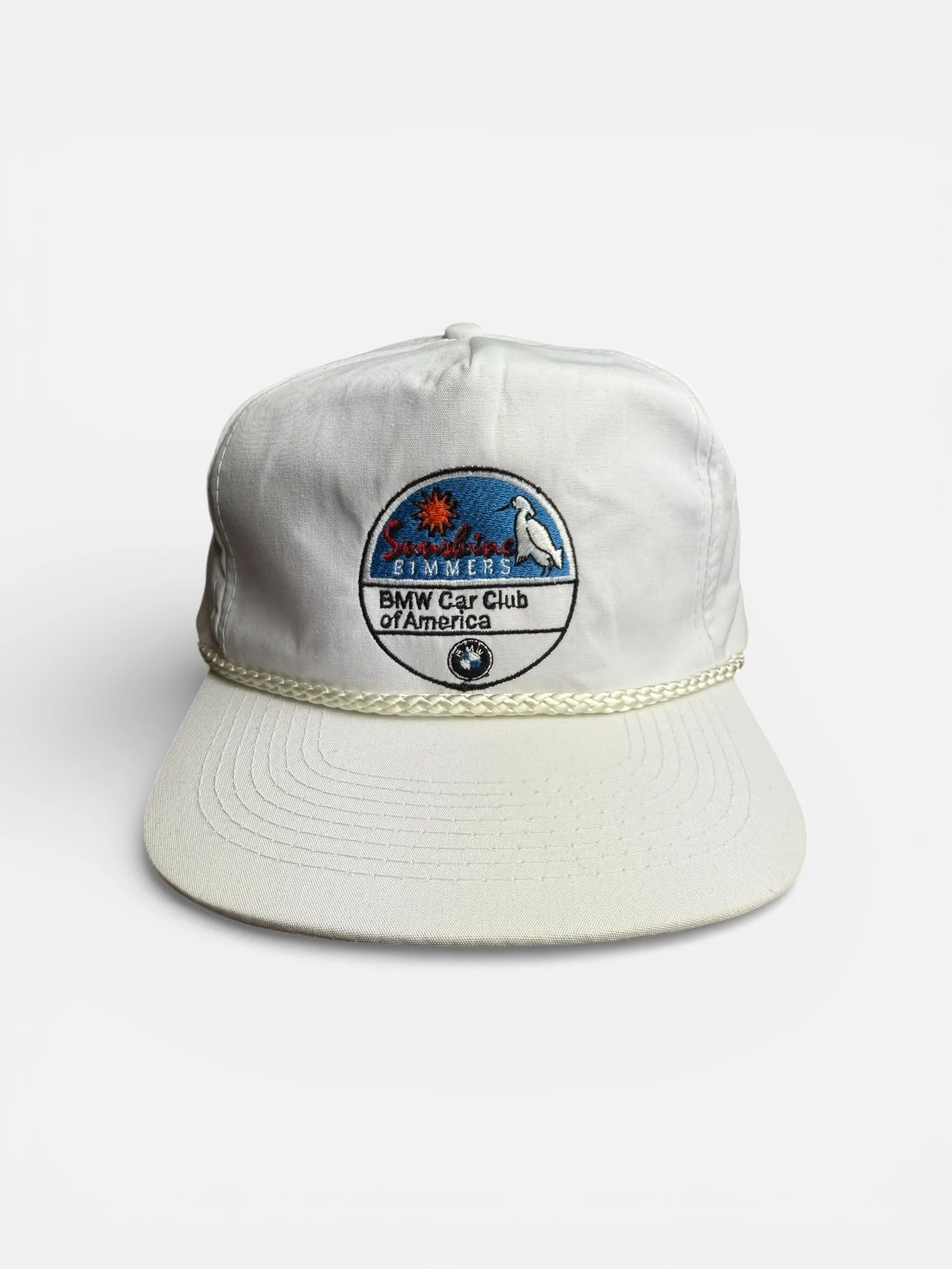BMW CCA “Sunshine Bimmers” Rope Snapback Hat late (1980s)