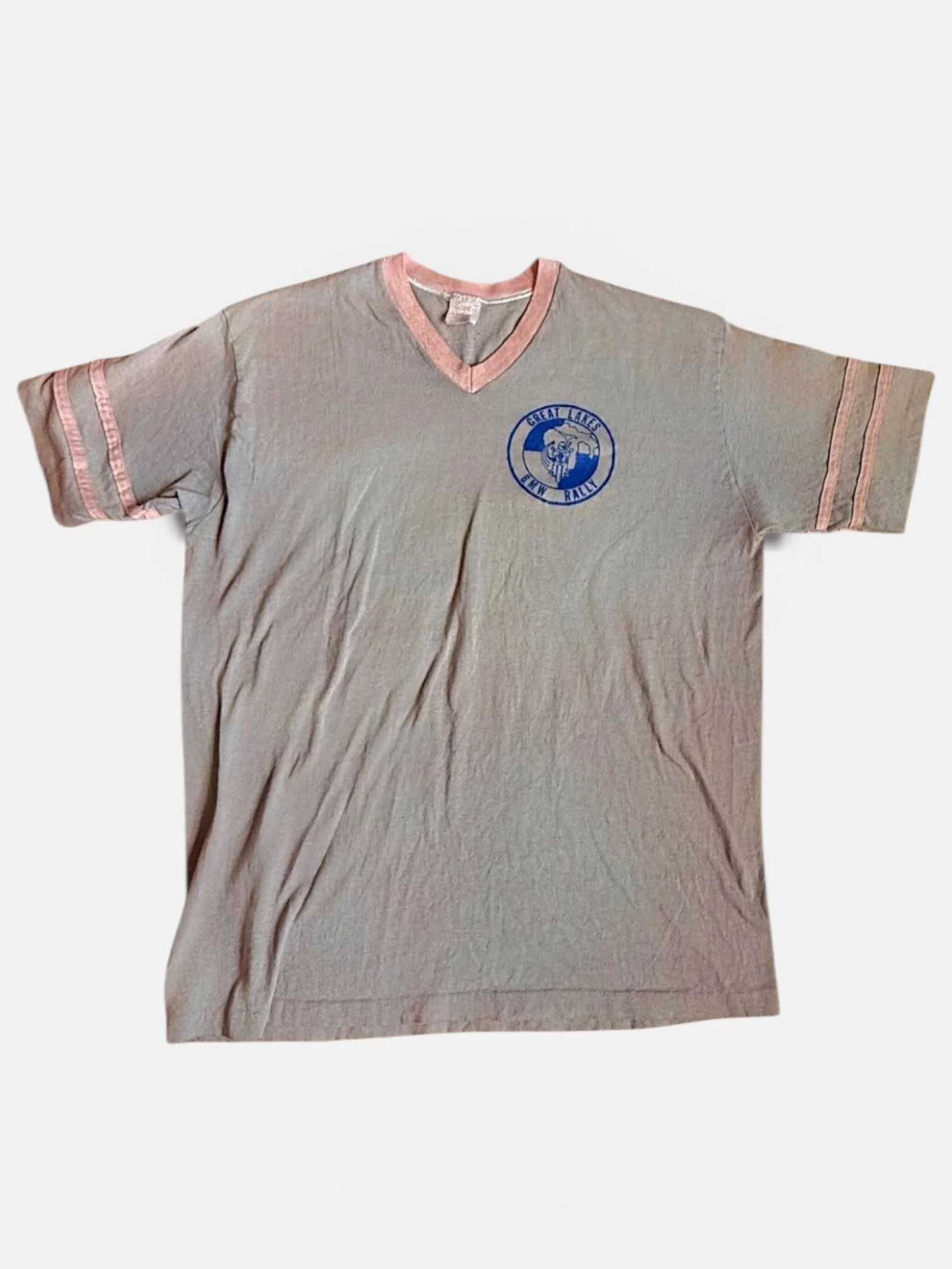 BMW Great Lakes Rally V-Neck T-Shirt (1970s)