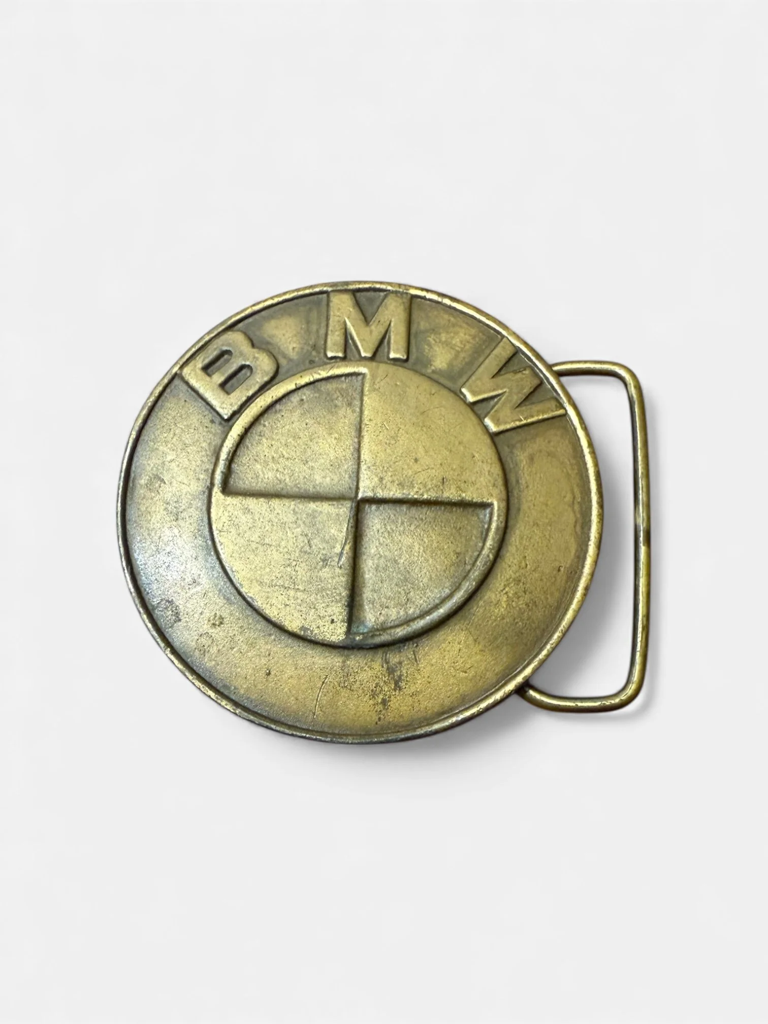 BMW brass belt buckle (1970s)