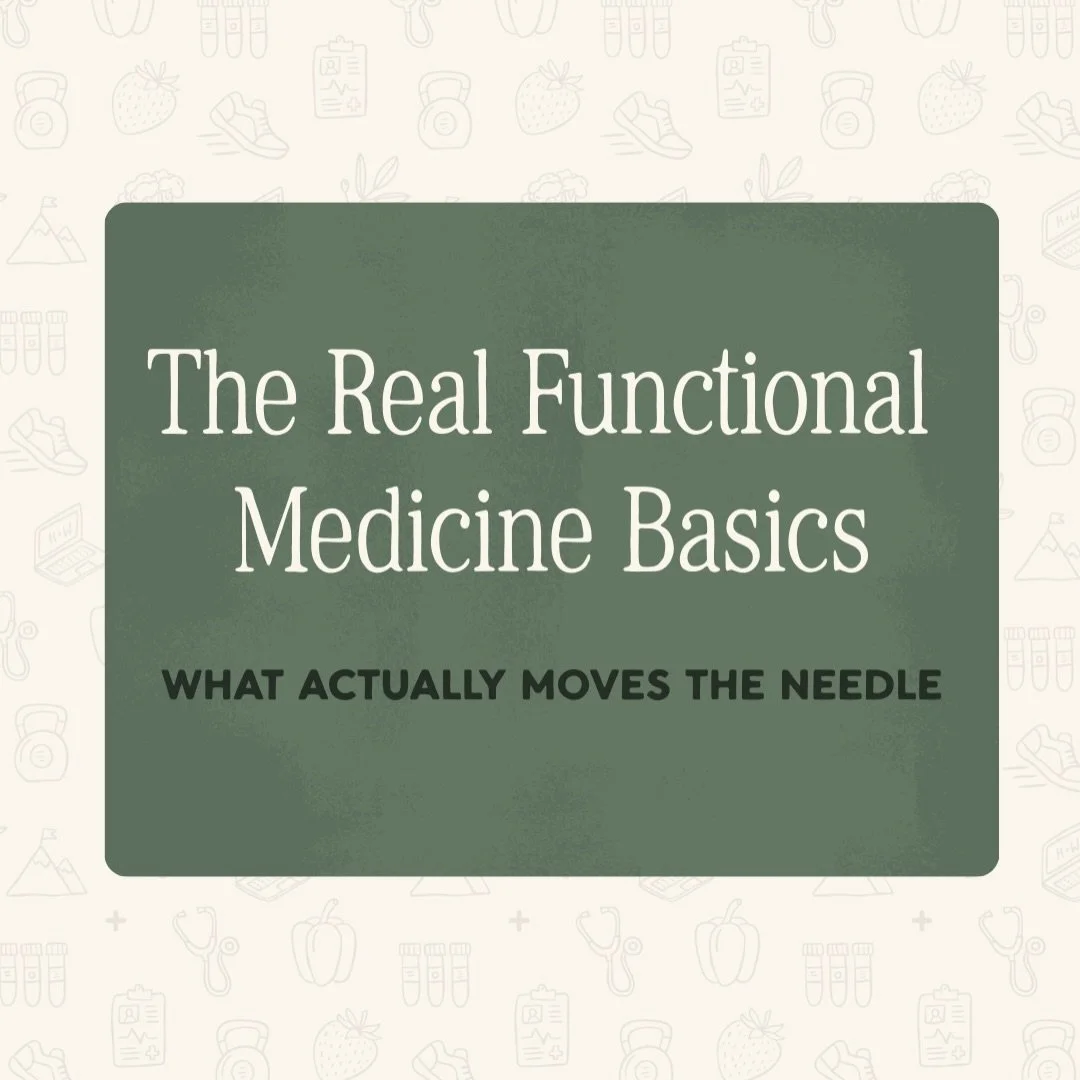 I know &ldquo;just focus on the basics&rdquo; can often feel vague&hellip; so this is what I actually mean.

Sleep. Morning light. Nourishment. Movement.

None of this is overly glamorous. But these are the things that help your body settle down and 