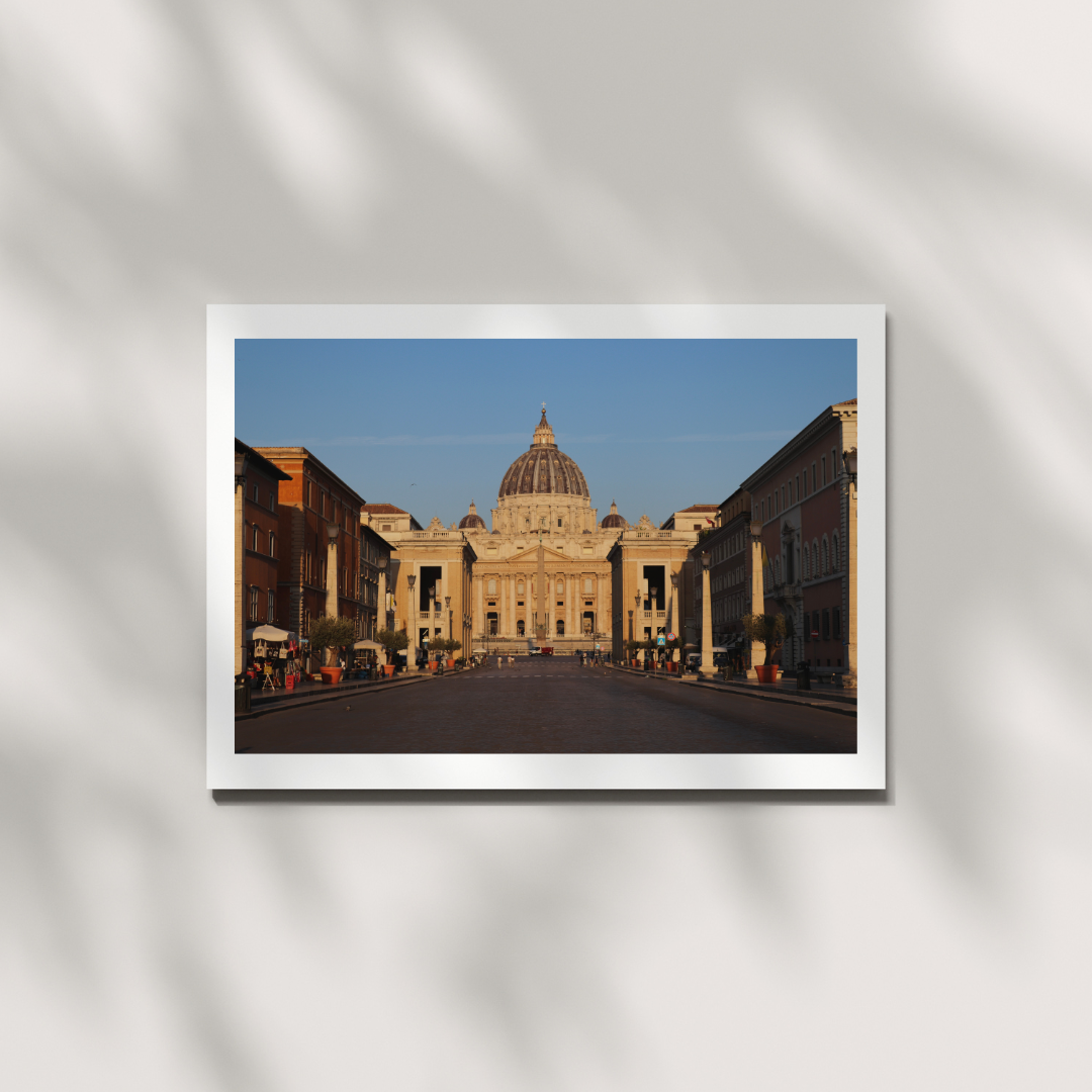Vatican Sunrise Landscape Print