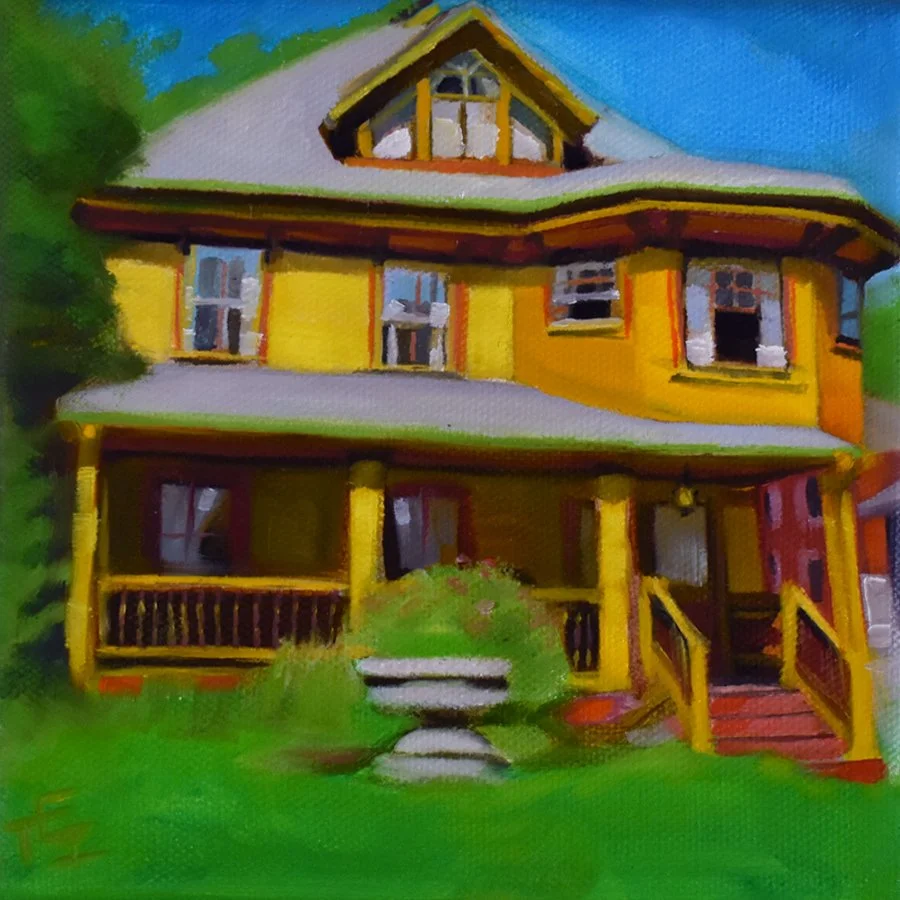 "Newton Stroll" 6x6 oil on canvas
Available for purchase
