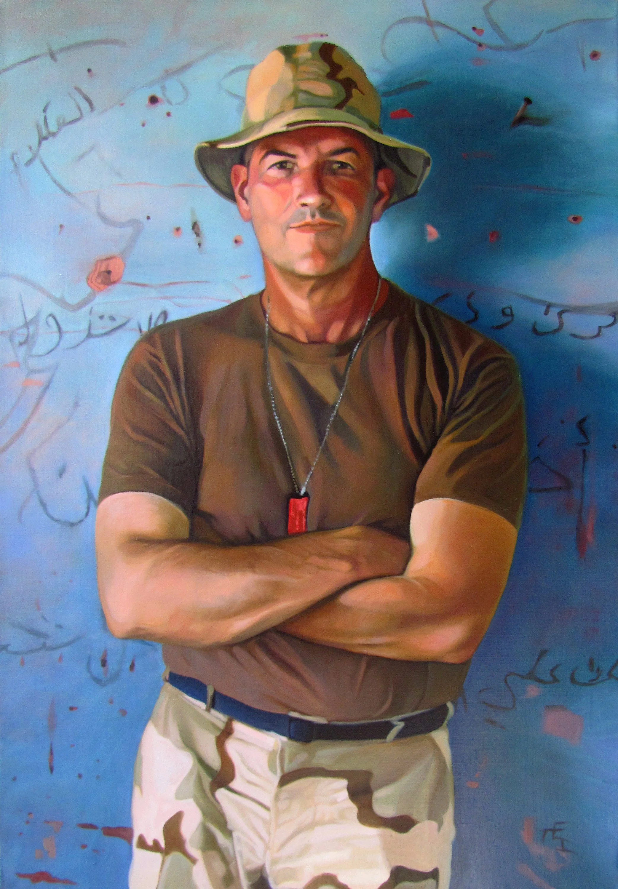 "The Patriot" 24x36 oil on linen, commission portrait, private collection.
