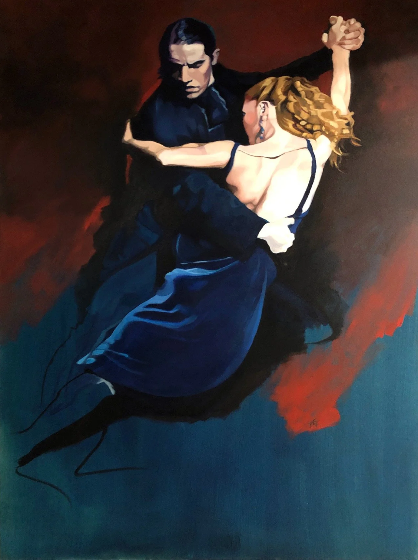 "Tango" 36x48 oil on canvas, SOLD