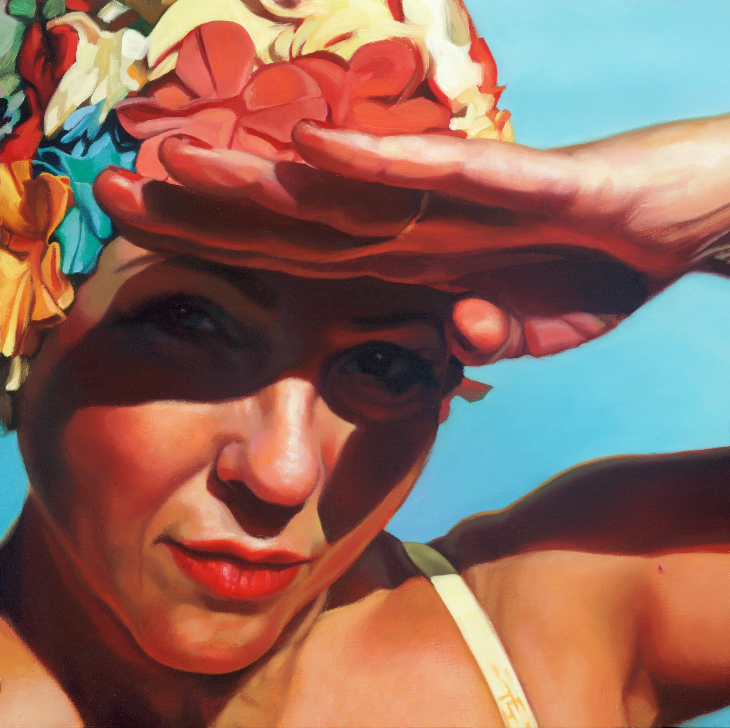 "Summer Heat" 12x12 oil on cradled birch panel. 