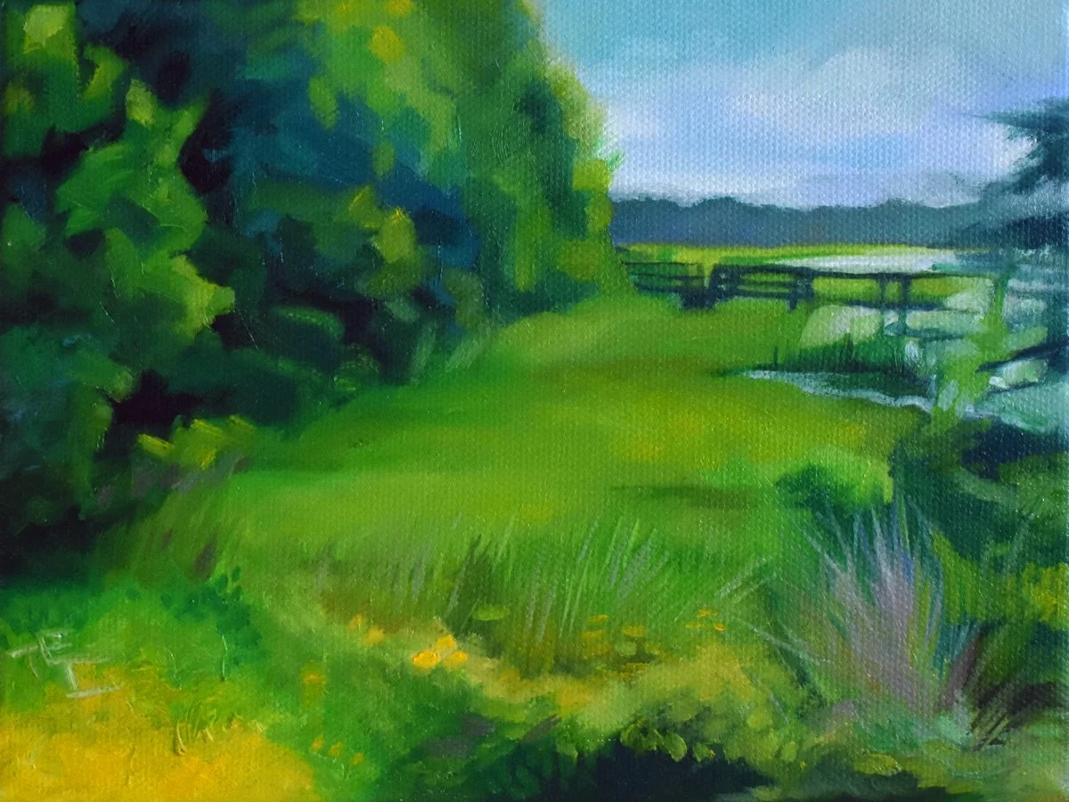 "November Meadow" oil on canvas 8x6
Available for purchase.