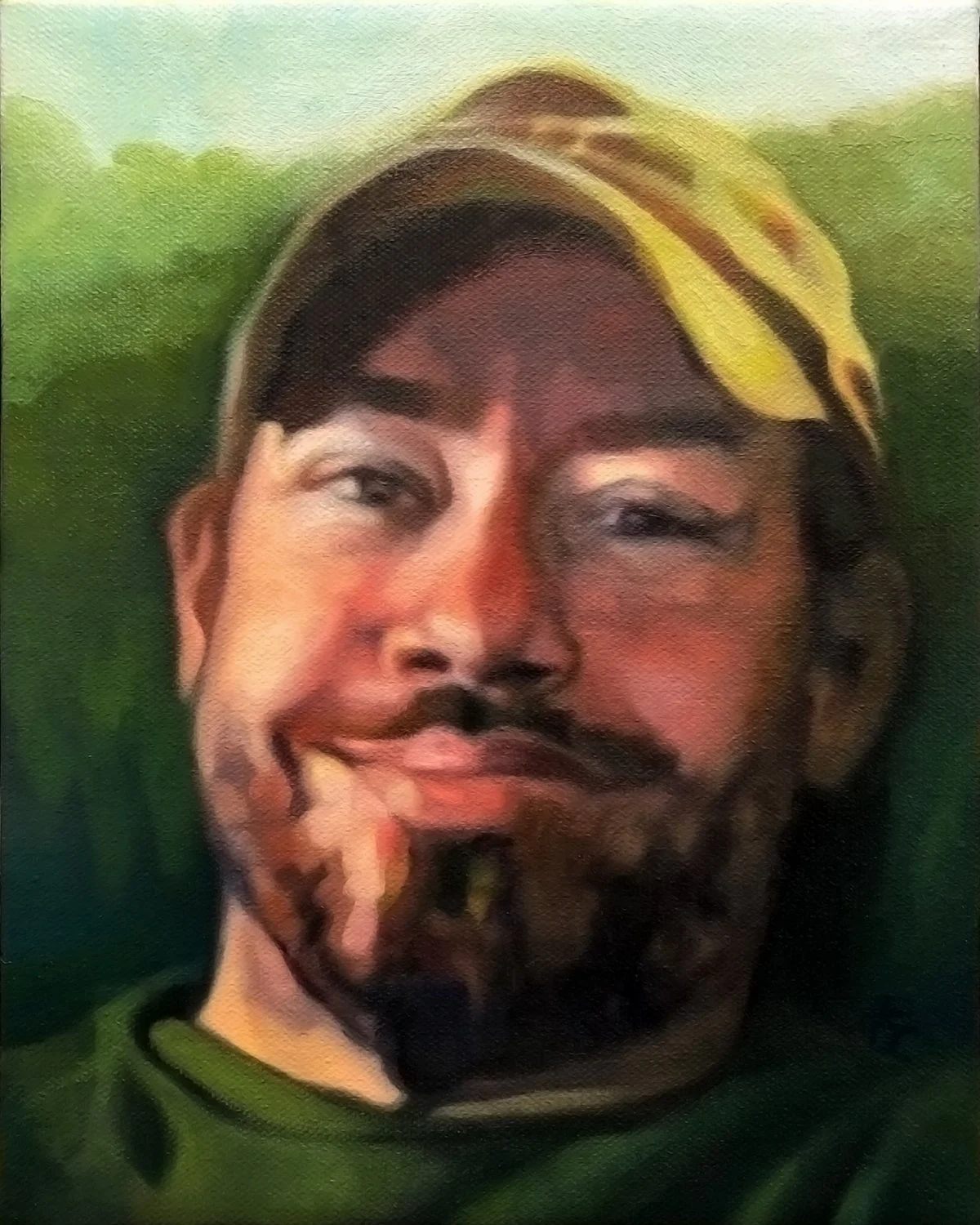 "Vincent", oil on canvas, commission portrait, private collection.