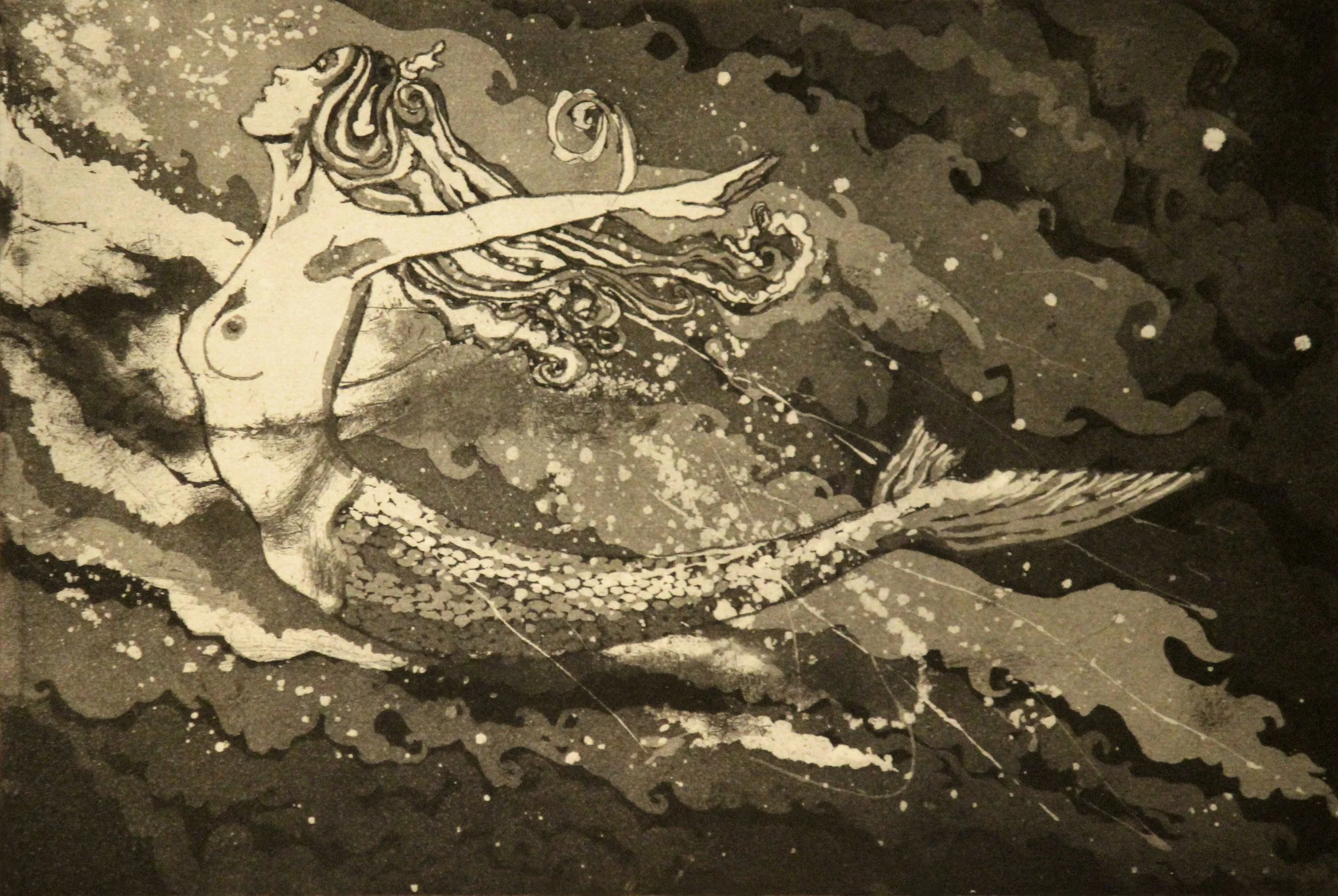 Siren Song, 2021, Screen Print on Somerset Satin Paper 300gsm, Paper Size: 24.2 x 33.4 cm; Print Size: 24.2 x 33.4 cm, Varied Edition of 10
